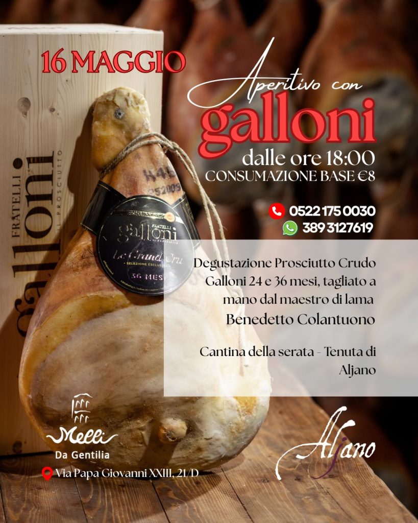 APERITIVO D’ECCELLENZA CON GALLONI E LA CANTINA DI ALJANO